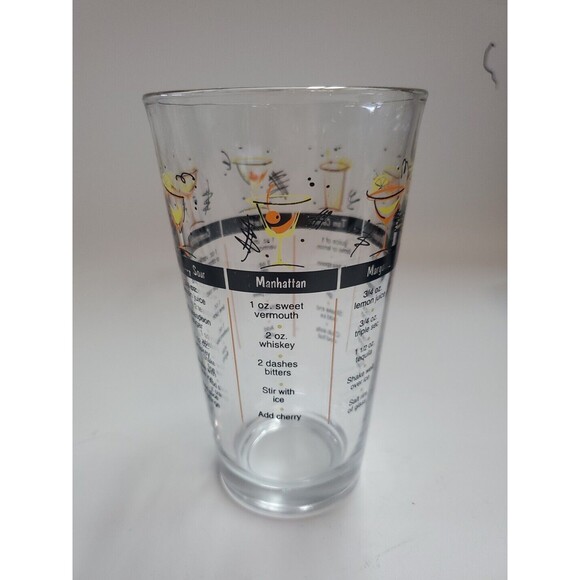 Vintage Atomic Libbey Cocktail Recipe Glass. Pre-owned But‎ Unused. - Picture 1 of 9